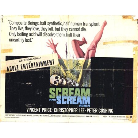 Scream and Scream Again - movie POSTER (Style A) (11" x 14") (1970)
