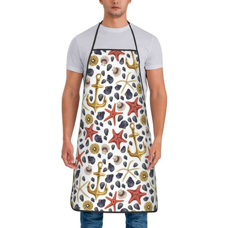 Adjustable Bib Apron - Conch Shells Print No.9048 Waterdrop Resistant Cooking Apron Kitchen Aprons for Men Women
Adjustable Bib Apron - Conch Shells Print No.9048 Waterdrop Resistant Cooking Apron Kitchen Aprons for Men Women