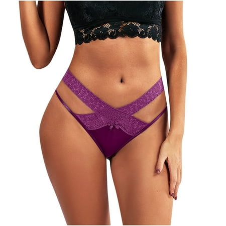 Womens Underwear Women Soild Lace Low Waisted G-String Panties Briefs Underwear Bikini
Womens Underwear Women Soild Lace Low Waisted G-String Panties Briefs Underwear Bikini