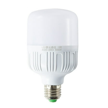 Aousin LED PIR Motion Sensor Lamp E27 Saving Energy Body Sound Bulb Light (12W)