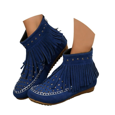 Mepaouo Women s Fringe Western Cowboy Boots Round Toe Walking Flats Tassels Cowgirl Booties(Blue 7)
Mepaouo Women s Fringe Western Cowboy Boots Round Toe Walking Flats Tassels Cowgirl Booties(Blue 7)