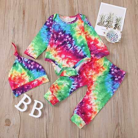 Herrnalise Toddler Baby Girl Outfits Long Sleeved Trousers Rainbow Print Romper Hat Suit
Herrnalise Toddler Baby Girl Outfits Long Sleeved Trousers Rainbow Print Romper Hat Suit