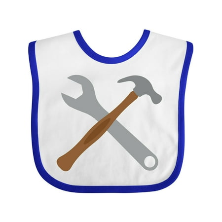 Inktastic Future Carpenter Tools Hammer Wrench Gift Baby Boy Bib