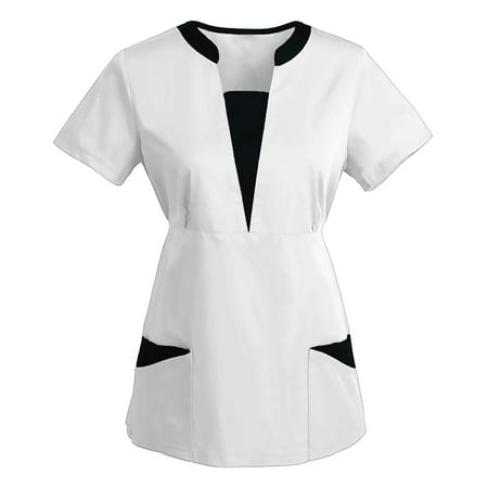 Women Scrubs Top Solid Color Pants Set Suit V Neck Short Sleeve Suits Sets With Pocket Spring Summer Daily Nursing Uniforms Nursing Care Working Uniforms
Women Scrubs Top Solid Color Pants Set Suit V Neck Short Sleeve Suits Sets With Pocket Spring Summer Daily Nursing Uniforms Nursing Care Working Uniforms