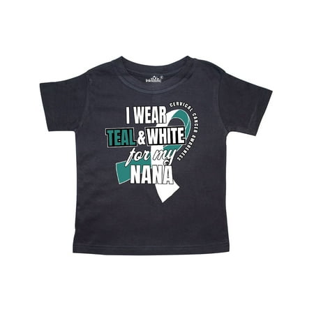 Inktastic I Wear Teal and White For My Nana Cervical Cancer Awareness Gift Toddler Boy or Toddler Girl T-Shirt
Inktastic I Wear Teal and White For My Nana Cervical Cancer Awareness Gift Toddler Boy or Toddler Girl T-Shirt