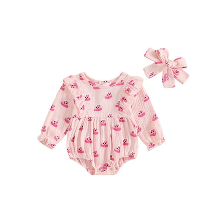 Wilcliar Baby Girls 2Pcs Halloween Outfits Long Sleeve Candy Print Romper with Headband Set
Wilcliar Baby Girls 2Pcs Halloween Outfits Long Sleeve Candy Print Romper with Headband Set