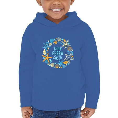 Buon Ferragosto Sea Wreath Hoodie Toddler -Image by Shutterstock 4 Toddler