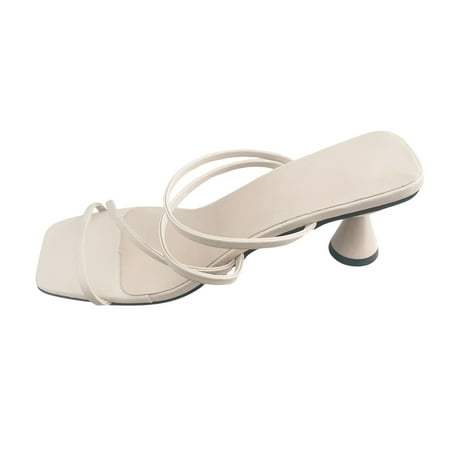 Youmylove Women Slide Slippers Fashion Summer Solid Color Leather Fine Belt Combination Square Head Thick High Heel Sandals Comfort Cozy Leisure Daily Walking
Youmylove Women Slide Slippers Fashion Summer Solid Color Leather Fine Belt Combination Square Head Thick High Heel Sandals Comfort Cozy Leisure Daily Walking
