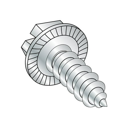Steel Sheet Metal Screw Zinc Plated Serrated Hex Washer Head Slotted Drive Type AB 1/4 -14 Thread Size 1 Length (Pack of 25)
Steel Sheet Metal Screw Zinc Plated Serrated Hex Washer Head Slotted Drive Type AB 1/4 -14 Thread Size 1 Length (Pack of 25)