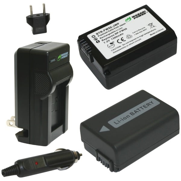 Wasabi Power Kit-btr-fw50-lch-fw50 Sony Np-fw50 Battery 2-pack & Charger