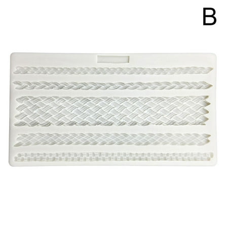 Silicone Mould Macrame Rope Weave Straw Rope Border Cake Fondant Z6J8