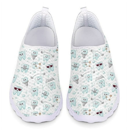 Cute Teeth Pattern Loafers Women Flats Shoes Air Mesh Breathable Summer Slip On Ladies Sneakers Nursing Shoes Shoes for Girl
Cute Teeth Pattern Loafers Women Flats Shoes Air Mesh Breathable Summer Slip On Ladies Sneakers Nursing Shoes Shoes for Girl