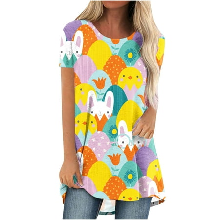 Women Casual Printed Short Sleeve Round Neck Pullover Blouse T-shirt Tops Corset Tops for Women Yellow XXL
Women Casual Printed Short Sleeve Round Neck Pullover Blouse T-shirt Tops Corset Tops for Women Yellow XXL