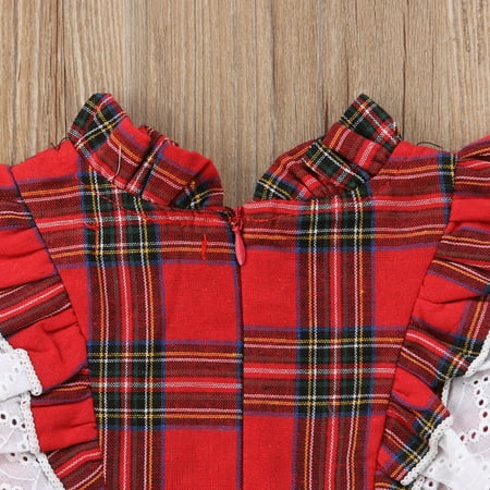 Cute Toddler Baby Girls Christmas Xmas Plaid Clothes Long Sleeve Lace Tutu Party Romper Dress Xmas Outfits
Cute Toddler Baby Girls Christmas Xmas Plaid Clothes Long Sleeve Lace Tutu Party Romper Dress Xmas Outfits