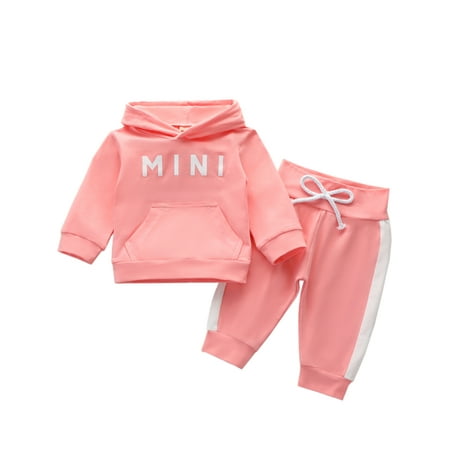 Ma&Baby Infant Girls Mini Letter Printed Hooded Top Sports String Trousers 2 Pcs Outfit Pink 0-6 Months
Ma&Baby Infant Girls Mini Letter Printed Hooded Top Sports String Trousers 2 Pcs Outfit Pink 0-6 Months