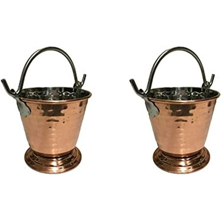 SynSpiritStore Stainless Steel Copper Hammered Plated Serving Bucket/Balti for Serveware & Tableware for Home/Hotel and Restaurants - Set of 2
SynSpiritStore Stainless Steel Copper Hammered Plated Serving Bucket/Balti for Serveware & Tableware for Home/Hotel and Restaurants - Set of 2