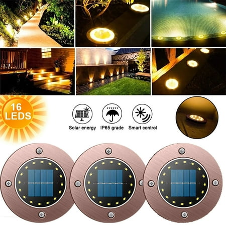 JUNWELL Solar Ground Lights - 16LED Solar Garden Lights Outdoor,Disk Lights Waterproof In-Ground Outdoor Landscape Lighting for Lawn Patio Pathway Yard Deck Walkway Flood Light Warm White
JUNWELL Solar Ground Lights - 16LED Solar Garden Lights Outdoor,Disk Lights Waterproof In-Ground Outdoor Landscape Lighting for Lawn Patio Pathway Yard Deck Walkway Flood Light Warm White