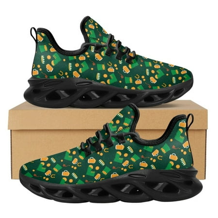 Ladies Summer Thick Sole Casual Walking Shoes Lucky Green Beer Pattern Lace-Up Sneakers New Lightweight Non-Slip Running Shoes
Ladies Summer Thick Sole Casual Walking Shoes Lucky Green Beer Pattern Lace-Up Sneakers New Lightweight Non-Slip Running Shoes