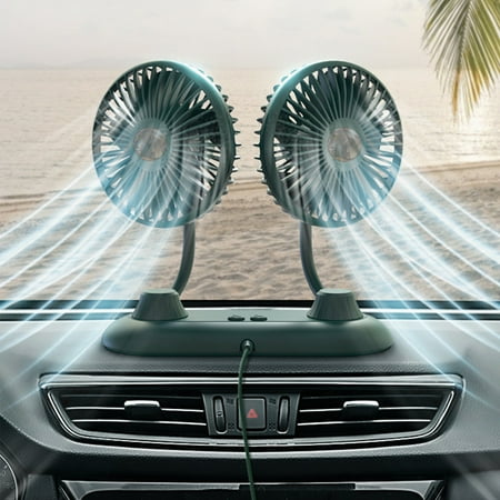 Fjofpr Car Fan Portable Vehicle Fan Dual Head Electric Fan Vehicle Mounted USB Fan 360 Degree Rotation 3 Speed Strong Wind For Dashboard SUV RV Truck Sedan Home Office
Fjofpr Car Fan Portable Vehicle Fan Dual Head Electric Fan Vehicle Mounted USB Fan 360 Degree Rotation 3 Speed Strong Wind For Dashboard SUV RV Truck Sedan Home Office