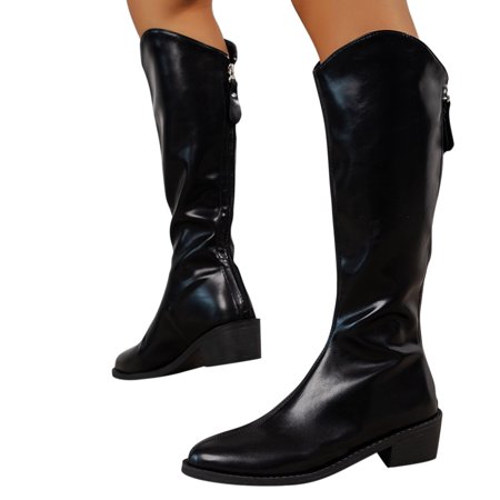 Lovskoo 2024 Women s Low-Heeled Knee High Boots Pointed Toe Chunky Heel Large Boots Simply Pointed Back Zipper Low Heel Knee High Black Skinny Boots Black
Lovskoo 2024 Women s Low-Heeled Knee High Boots Pointed Toe Chunky Heel Large Boots Simply Pointed Back Zipper Low Heel Knee High Black Skinny Boots Black