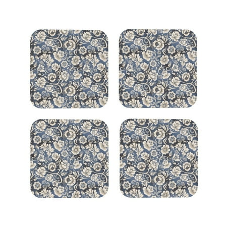 Leather Coasters Set of 4 - Black White Flower Paisley Lightweight Non-Slip Drink Coasters for Desk Anti-Scalding Desk Cup Coasters for Office Table Decor Square
Leather Coasters Set of 4 - Black White Flower Paisley Lightweight Non-Slip Drink Coasters for Desk Anti-Scalding Desk Cup Coasters for Office Table Decor Square