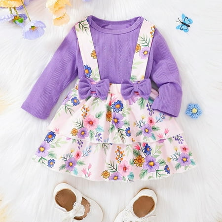 Simplmasygenix Baby Sets Clearance Summer Dress Toddler Kids Baby Girls Fashion Cute Long Sleeve Flowers Pattern Romper Strap Skirt Bow Suit
Simplmasygenix Baby Sets Clearance Summer Dress Toddler Kids Baby Girls Fashion Cute Long Sleeve Flowers Pattern Romper Strap Skirt Bow Suit