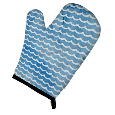 Caroline s Treasures Beach Watercolor Waves Oven Mitt