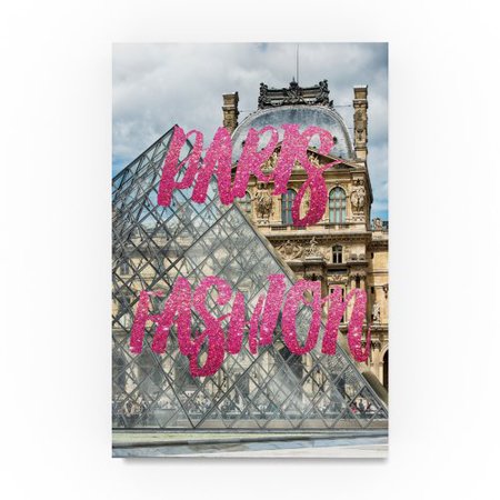 paris fashion the louvre iii by philippe hugonnard, 16x24-inch canvas wall art