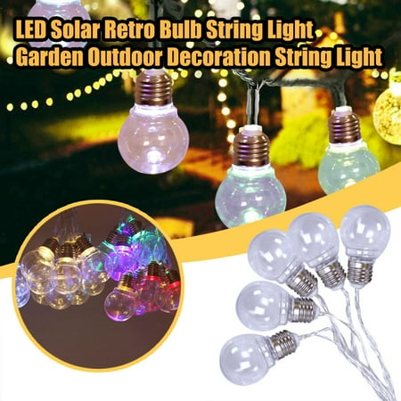 KKCXFJX New Type Solar Retro Bulb Light String Transparent Outdoor Decoration
KKCXFJX New Type Solar Retro Bulb Light String Transparent Outdoor Decoration
