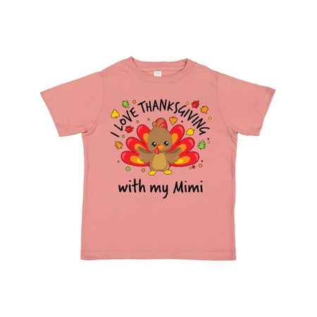 Inktastic I Love Thanksgiving with my Mimi-happy turkey Gift Toddler Boy or Toddler Girl T-Shirt 
Inktastic I Love Thanksgiving with my Mimi-happy turkey Gift Toddler Boy or Toddler Girl T-Shirt