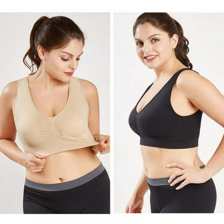 2pcs Yoga Bra Women Sports Bra Single-layer Vest Bra Seamless Bra Push Up Bralette Full Coverage Wirefree Bra with Removable Pads
2pcs Yoga Bra Women Sports Bra Single-layer Vest Bra Seamless Bra Push Up Bralette Full Coverage Wirefree Bra with Removable Pads