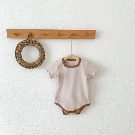 Hunpta Infant Newborn Baby Boys Girls Short Ruffled Sleeve Patchwork Ribbed Romper Bodysuit Outfits Clothes
Hunpta Infant Newborn Baby Boys Girls Short Ruffled Sleeve Patchwork Ribbed Romper Bodysuit Outfits Clothes