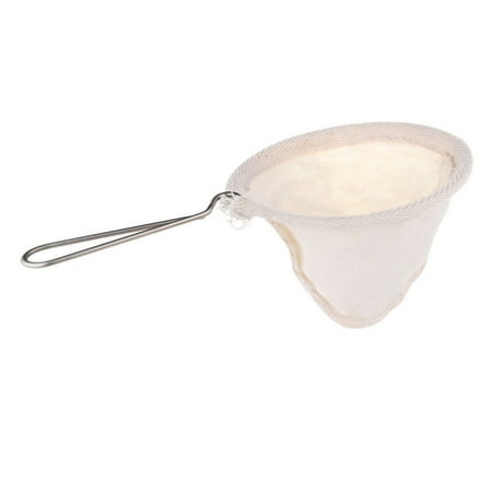 Resuable Cloth Strainer Coffee Filter with Stainless Steel Handle for Coffee Tea
Resuable Cloth Strainer Coffee Filter with Stainless Steel Handle for Coffee Tea