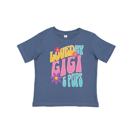Inktastic Gigi and Pops Love Me Granddaughter Gift Toddler Toddler Girl T-Shirt