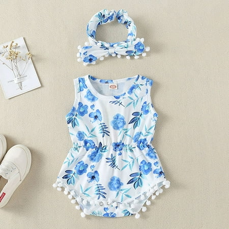 THE WILD Toddler Kids Baby Girls Sleeveless Tassel Floral Print Hair Band Romper Bodysuit
THE WILD Toddler Kids Baby Girls Sleeveless Tassel Floral Print Hair Band Romper Bodysuit