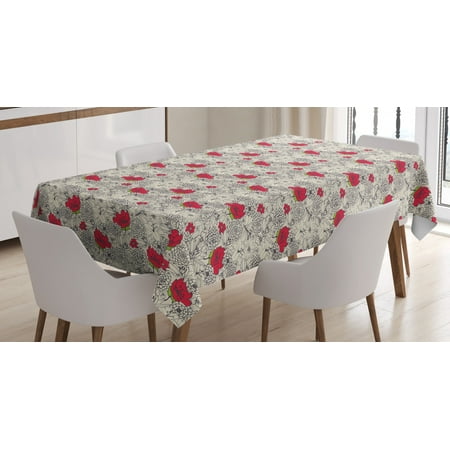 Garden Tablecloth Blossoming Flowers in Various Types on Vintage Background Spring Growth Rectangular Table Cover for Dining Room Kitchen 60 X 84 Inches Dark Coral Cream Green by Ambesonne
Garden Tablecloth Blossoming Flowers in Various Types on Vintage Background Spring Growth Rectangular Table Cover for Dining Room Kitchen 60 X 84 Inches Dark Coral Cream Green by Ambesonne