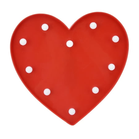 Heart Shaped Night Light Love Shaped Night Light 10 LEDs 24x23.5x3cm For Kid sRoom Red
Heart Shaped Night Light Love Shaped Night Light 10 LEDs 24x23.5x3cm For Kid sRoom Red