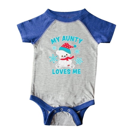 Inktastic Polar Bear My Aunty Loves Me in Santa Hat with Snowflakes Gift Baby Boy or Baby Girl Bodysuit
Inktastic Polar Bear My Aunty Loves Me in Santa Hat with Snowflakes Gift Baby Boy or Baby Girl Bodysuit