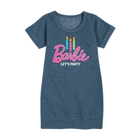 Barbie - Let s Party - Toddler And Youth Girls Fleece Dress