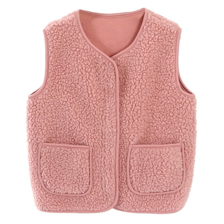 Rovga Toddler Boys Girls Solid Winter Fleece Zippered Coat Jacket Vest Thicken Warm Outwear Soft Comfortable Coat
Rovga Toddler Boys Girls Solid Winter Fleece Zippered Coat Jacket Vest Thicken Warm Outwear Soft Comfortable Coat