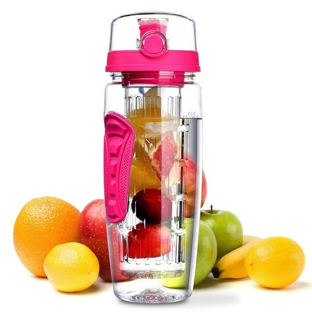 1000ml Large Capacity Fruit Infusing Infuser Water Bottle BPA Free Plastic Sports Detox Healthy Water Bottle