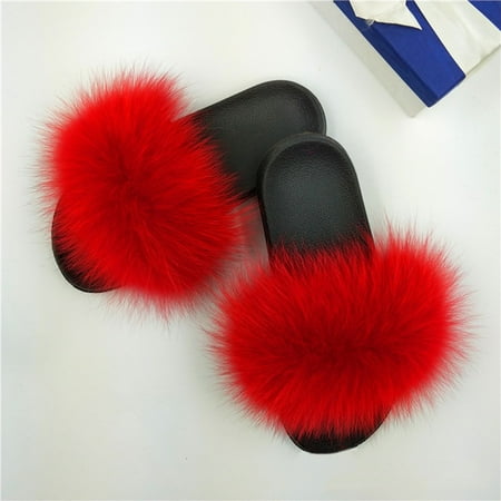 Ameiqe Luxury Large Fluffy PU Leather Grass Women Slippers Shoes Non-slip Flat Slides Sandal(Red 270mm)
Ameiqe Luxury Large Fluffy PU Leather Grass Women Slippers Shoes Non-slip Flat Slides Sandal(Red 270mm)