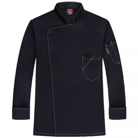 Chef Uniform Polyester Long Sleeve Autumn Warm Kitchen Apron with Front Pockets Catering Comfortable Sweat Bands for Coffee Bar Black 4XL
Chef Uniform Polyester Long Sleeve Autumn Warm Kitchen Apron with Front Pockets Catering Comfortable Sweat Bands for Coffee Bar Black 4XL