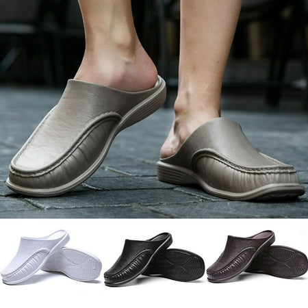 XWQ Summer Men Slippers Solid Color Anti Skid Shoes Slip On Closed Toe Flats Sandals for Indoor
XWQ Summer Men Slippers Solid Color Anti Skid Shoes Slip On Closed Toe Flats Sandals for Indoor