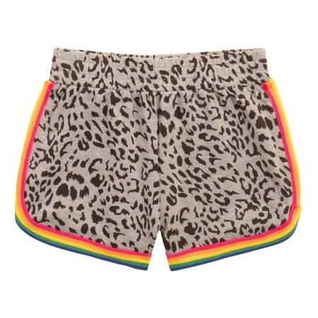 KIDPIK Girls Pull On Leopard Jog Short Size: 2T - XL (14)