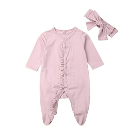 jaweiw Newborn Baby Girl Footed Pajamas Ruffle Footie Sleeper Romper Jumpsuit Neutral Fall Winter Outfit Clothes 0-12M
jaweiw Newborn Baby Girl Footed Pajamas Ruffle Footie Sleeper Romper Jumpsuit Neutral Fall Winter Outfit Clothes 0-12M
