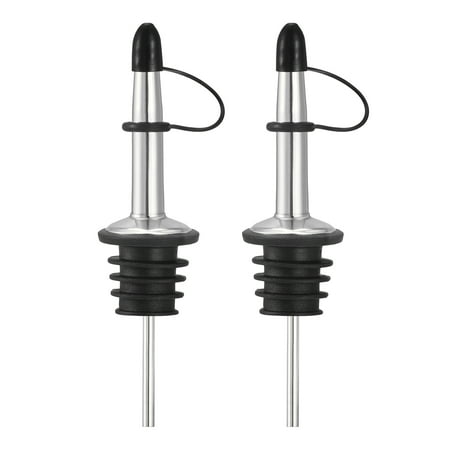 Uxcell 2pcs Stainless Steel Liquor Pourers Wine Pourers with Rubber Dust Caps for Pouring Liquid Oil Wine Silver
Uxcell 2pcs Stainless Steel Liquor Pourers Wine Pourers with Rubber Dust Caps for Pouring Liquid Oil Wine Silver