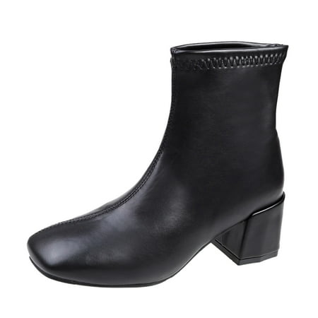 Women Boots Autumn Winter Boots Fashion Women Artificial Leather Solid Color Autumn Thick Sole Square Heels Slip On Mid Booties Square Toe Shoes
Women Boots Autumn Winter Boots Fashion Women Artificial Leather Solid Color Autumn Thick Sole Square Heels Slip On Mid Booties Square Toe Shoes