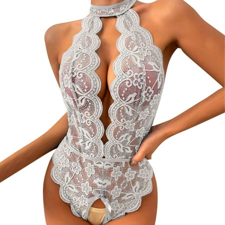 Fashion Women Lingerie Chemise Nighties Nightwear Red Plaid Lace