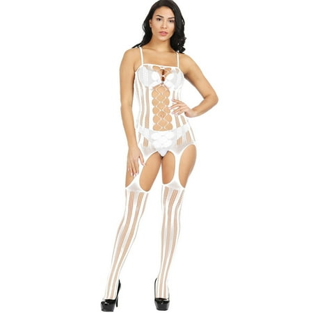 Women Open Crotch Transparent Bodystockings Perspective Underwear Pajama(White One Size)
Women Open Crotch Transparent Bodystockings Perspective Underwear Pajama(White One Size)